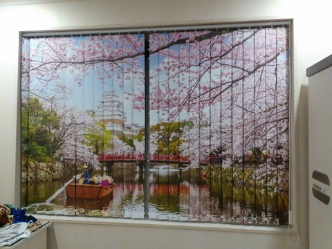 Màn sáo đứng in tranh