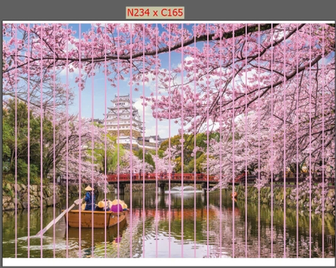 Màn sáo đứng in tranh