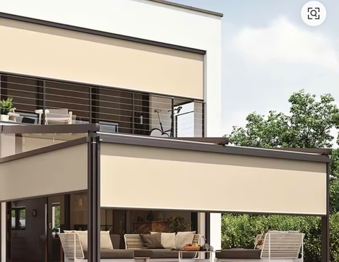 Màn cuốn khóa kéo phong cách ngoài trời vải lưới Textience