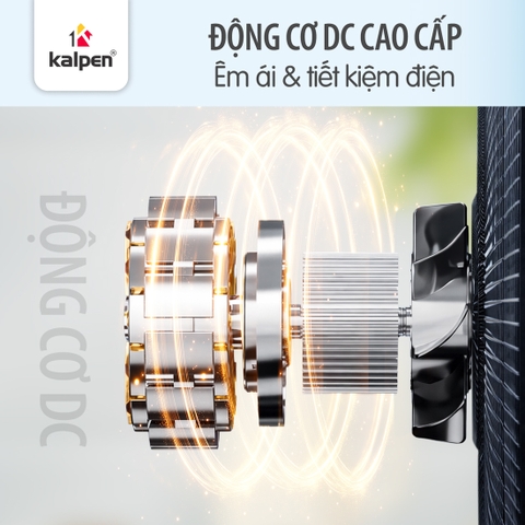 So sánh động cơ bạc thau và động cơ DC có trong quạt Kalpen F10