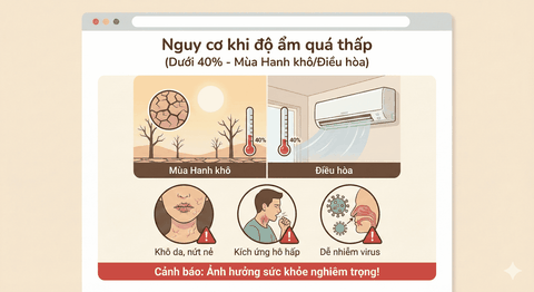 Độ ẩm bao nhiêu là lý tưởng cho sức khỏe người già và trẻ nhỏ?
