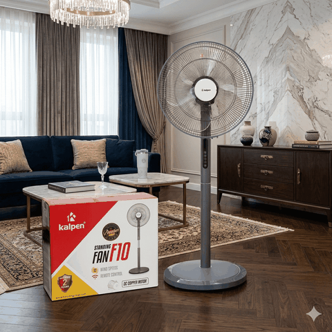 Sắm Quạt Cây Kalpen F10 Tôn Dáng Phòng Khách: Sang Trọng, Vững Chãi
