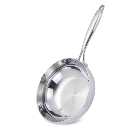 Chảo inox 304 đáy từ đúc liền khối Kalpen (Đức) size 20-24-26-28cm