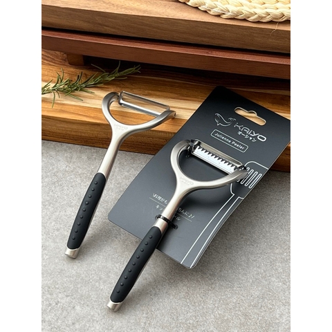 Dao nạo củ quả Kaiyo (Nhật) siêu sắc, chống ăn mòn, không gỉ - NẠO VỎ/ NẠO SỢI KAIYO