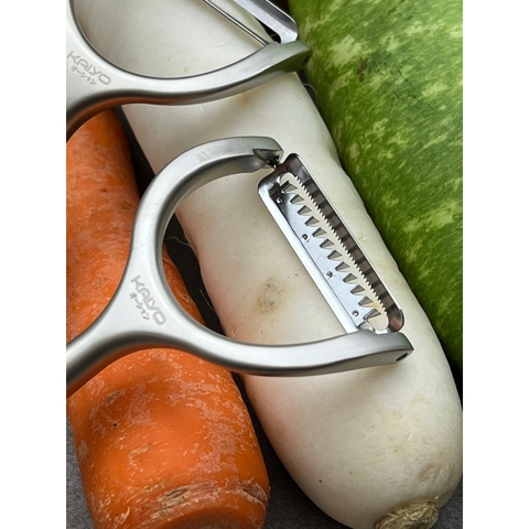 Dao nạo củ quả Kaiyo (Nhật) siêu sắc, chống ăn mòn, không gỉ - NẠO VỎ/ NẠO SỢI KAIYO