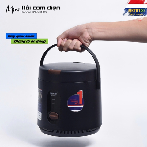 Nồi Cơm Điện Mini Bennix BN-MRC08, Công Suất 200W, Dung Tích 0.8L Phù Hợp 1 - 2 Người Ăn