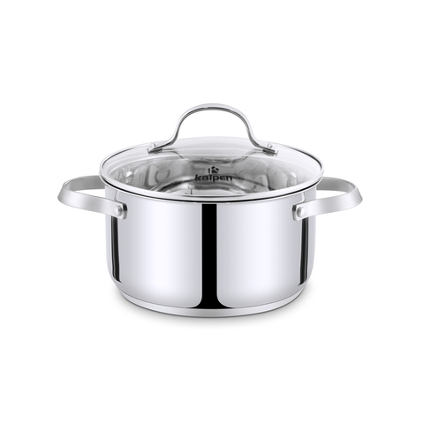 Nồi Lẻ Inox 5 đáy Đủ Kích Cỡ Kalpen Lermat L16S-L18-L20-L24-16/18/20/24Cm