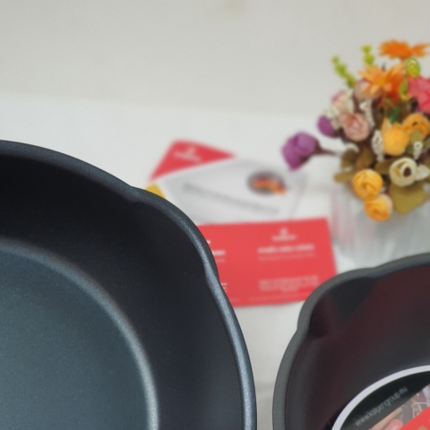 Chảo Chống Dính Sâu Lòng Có Miệng Rót, Đáy từ Kalpen Lipper, Size 20/24/26/28cm