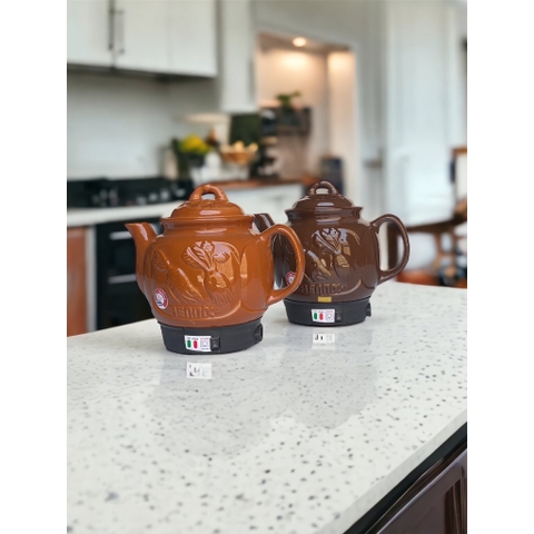 Ấm sắc thuốc điện BENNIX BN-50ST, gốm sứ Bát Tràng tráng men, 5 lít