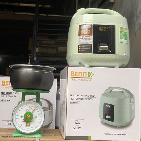 Nồi cơm điện BENNIX lòng niêu dày BN-012HC, dung tích 1,2 lít