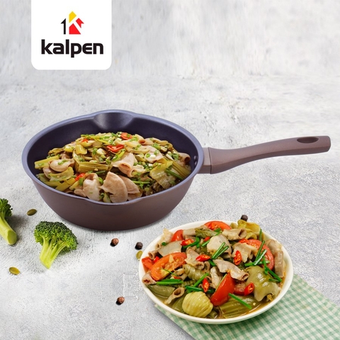 Chảo Chống Dính Sâu Lòng Có Miệng Rót, Đáy từ Kalpen Lipper, Size 20/24/26/28cm
