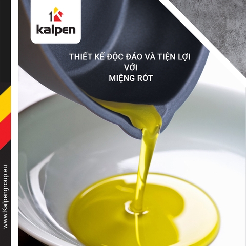 Chảo Chống Dính Sâu Lòng Có Miệng Rót, Đáy từ Kalpen Lipper, Size 20/24/26/28cm