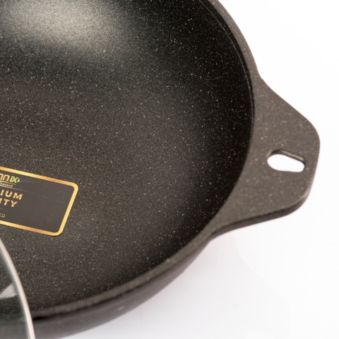 Chảo Thuyền, Chảo Xào Chống Dính 2 Quai Bennix BN-32Terra, Size 32cm Kích Thước Lớn