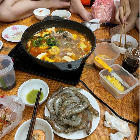 Chảo Thuyền, Chảo Xào Chống Dính 2 Quai Bennix BN-32Terra, Size 32cm Kích Thước Lớn