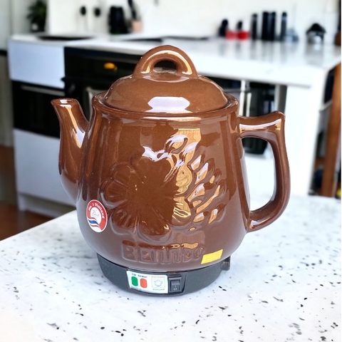 Ấm Sắc Thuốc Điện Bennix BN-32ST Giữ Ấm tốt, Chất Liệu Gốm Bát Tràng Tráng Men 3,2L