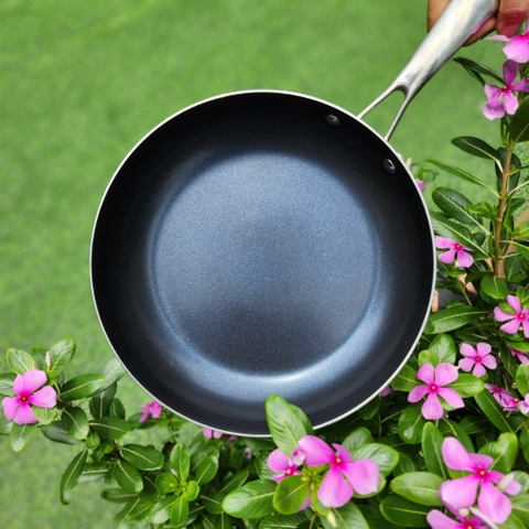 Chảo inox 304 Liền Khối, chống dính Daikin Nhật bản, KALPEN 20/24/26/28/30Cm