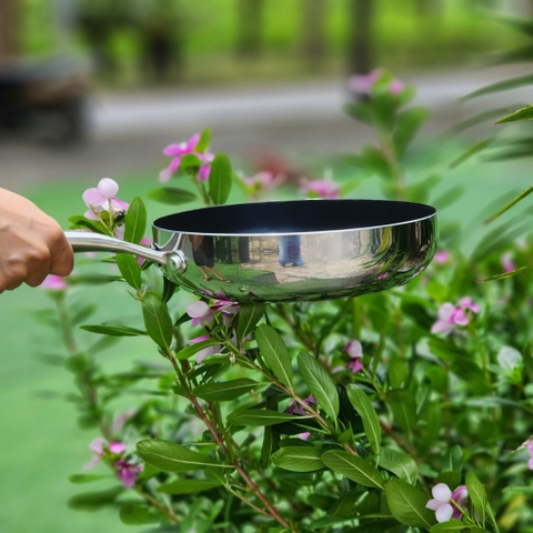 Chảo inox 304 Liền Khối, chống dính Daikin Nhật bản, KALPEN 20/24/26/28/30Cm