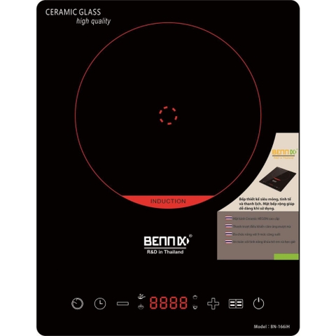 Bếp từ đơn cao cấp công suất lớn 2100W, thời trang, Bennix BN-166IH