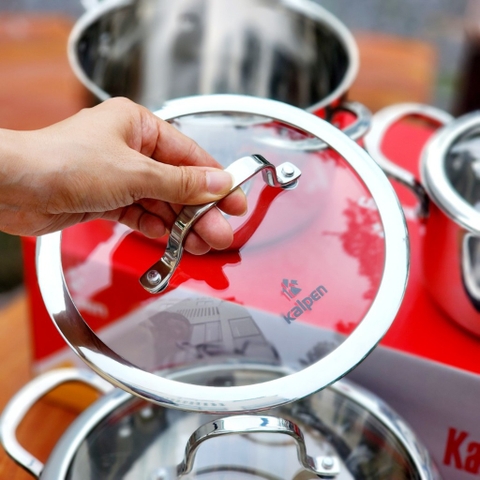 Bộ nồi Inox 304 đúc liền khối Kalpen Kazler-KZ1 - 3 chiếc 16-20-24cm