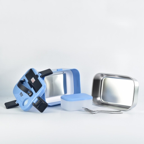 Hộp cơm giữ nhiệt, hâm nóng, Thìa rĩa inox Bennix Thailand  BN-88i