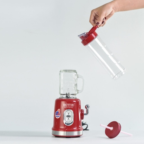Máy Xay Sinh Tố Mini BENNIX BN-86BL, 350W, 2 Bình thời trang 500-600ml