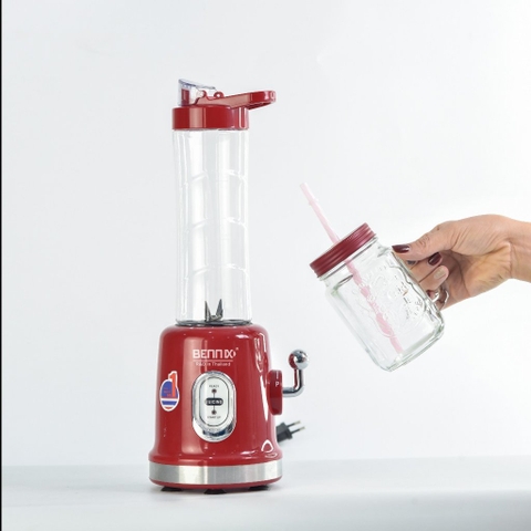 Máy Xay Sinh Tố Mini BENNIX BN-86BL, 350W, 2 Bình thời trang 500-600ml