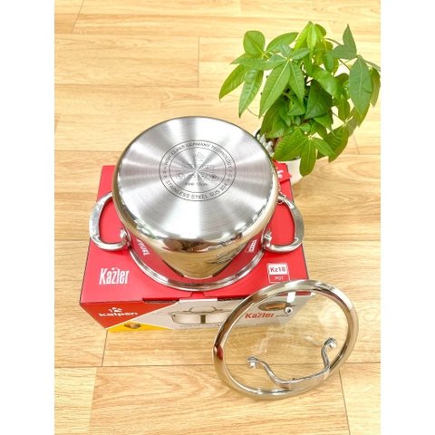 Nồi Lẻ Inox 304 Liền Khối Size 18-20-24-30Cm KALPEN Kazler KZ18/20/24/30