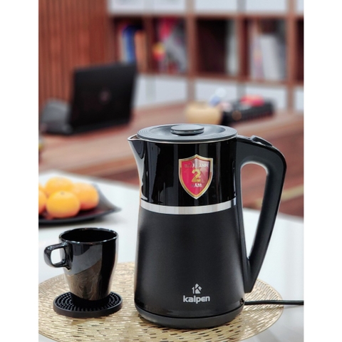 Ấm Đun Nước Siêu Tốc 3 Lớp Inox 304 Kalpen KK33 Dung Tích 1.7L Công Suất 2200W