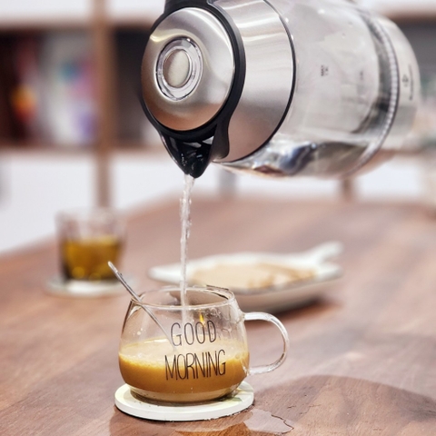 Ấm Siêu Tốc Thủy Tinh Công suất 2200W Sôi Nhanh, 1,8L Kalpen KK66