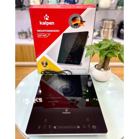 Bếp Từ Đơn Kalpen ICK-1613 Cảm Ứng trượt, 2200W Tặng Kèm Nồi Inox 28cm