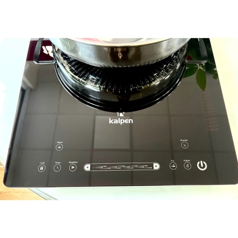Bếp Từ Đơn Kalpen ICK-1613 Cảm Ứng trượt, 2200W Tặng Kèm Nồi Inox 28cm
