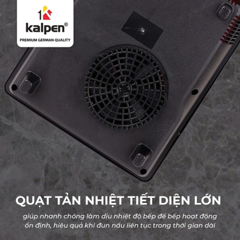 Bếp từ đơn Kalpen IK1, 2200W, Tặng kèm nồi lẩu 30cm, Bảo hành 2 năm