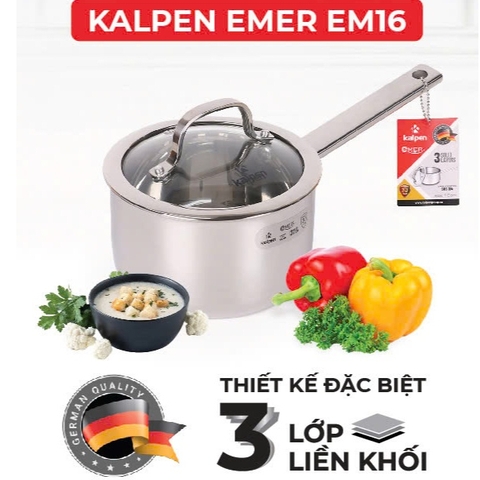 Quánh Inox 304 Đúc Liền Khối Kalpen Emer EM16 - 16Cm