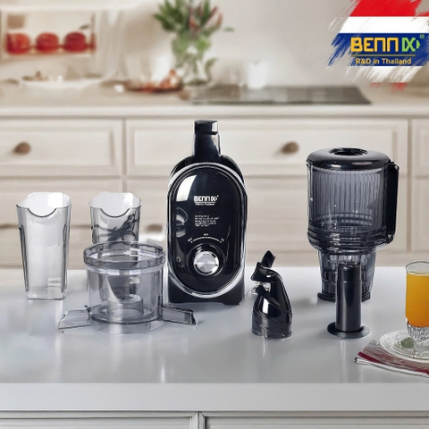 Máy ép chậm, ép trái cây nguyên quả Bennix BN-802SJ, 300W, Bảo hành 12 tháng