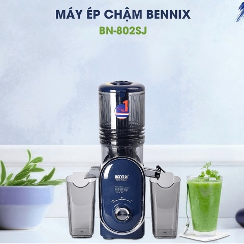 Máy ép chậm, ép trái cây nguyên quả Bennix BN-802SJ, 300W, Bảo hành 12 tháng