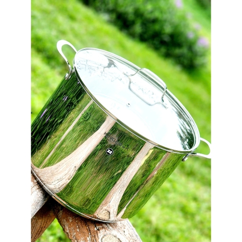 Nồi luộc gà inox 5 đáy cao thành size 32cm Kingcook KPO1750-32, Thể tích 19 lít