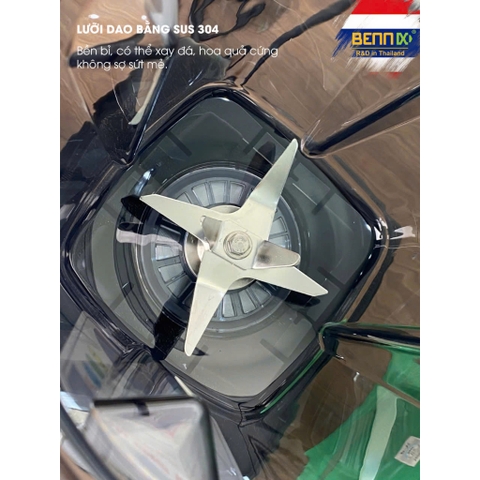 Máy Xay Sinh Tố Công Nghiệp, 2800W, 3 Lít Bennix BN-228BL, Bảo hành 24 tháng