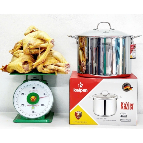 Nồi Lẻ Inox 304 Liền Khối Size 18-20-24-30Cm KALPEN Kazler KZ18/20/24/30