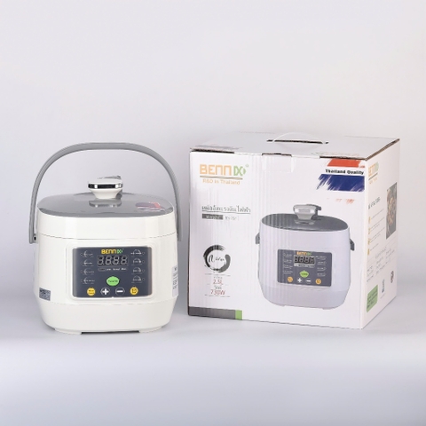 Nồi Áp Suất Điện Tử Đa Năng Bennix BN-25P, Dung Tích 2,5L, Bảo Hành 12 tháng