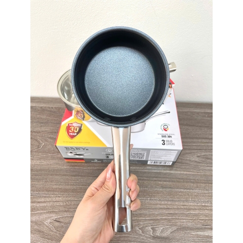 Bộ Nồi Chảo Cho Bé Ăn Dặm, Inox Liền Khối KALPEN BB14-14cm, Bảo hành 30 năm