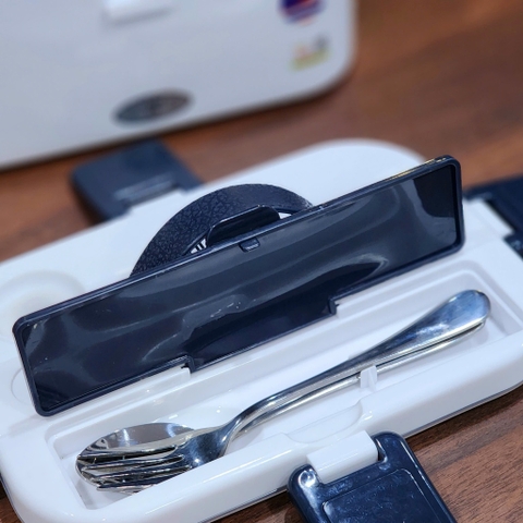 Hộp cơm giữ nhiệt, hâm nóng, Thìa rĩa inox Bennix Thailand  BN-88i