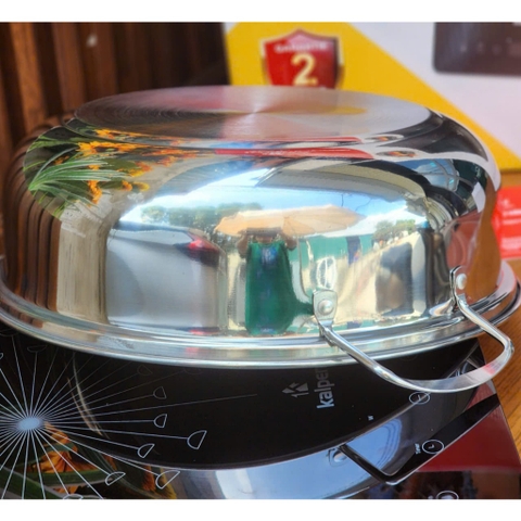 Bếp từ đơn Kalpen IK1, 2200W, Tặng kèm nồi lẩu 30cm, Bảo hành 2 năm