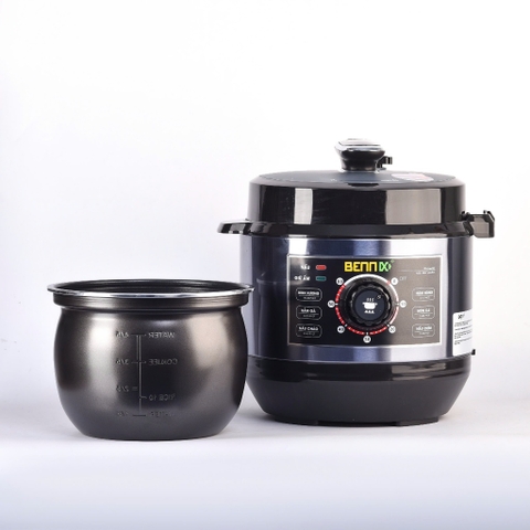Nồi Áp Suất Điện Dạng Cơ, Lòng Niêu 6L Bennix BN-60P, Bảo Hành 1 Năm