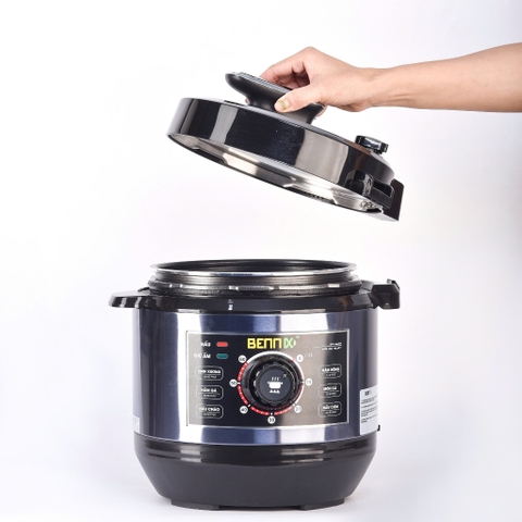 Nồi Áp Suất Điện Dạng Cơ, Lòng Niêu 6L Bennix BN-60P, Bảo Hành 1 Năm