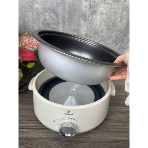 Nồi Lẩu Điện Đa Năng Lòng Nồi Tháo Rời KALPEN P22, 5L, 1800W Bảo hành 2 năm