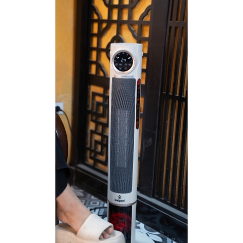 Quạt sưởi gốm điện tử, Công nghệ AI, ion diệt khuẩn chống khô da KALPEN E10