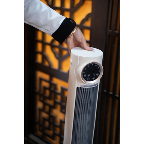 Quạt sưởi gốm điện tử, Công nghệ AI, ion diệt khuẩn chống khô da KALPEN E10