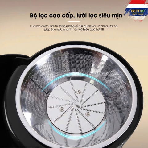Máy ép nhanh, ép trái cây nguyên quả BENNIX BN-3101BT, 1200W, Bảo hành 12 tháng