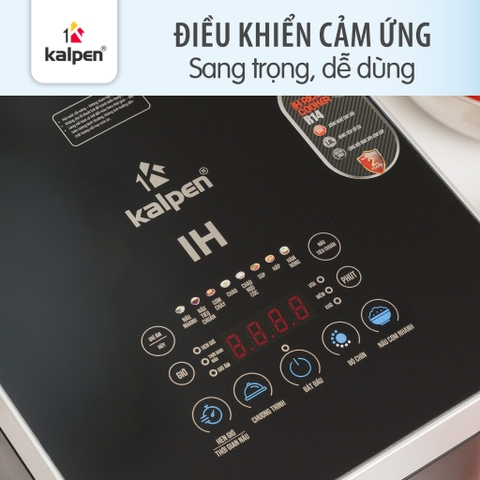 Nồi cơm điện cao tần lòng nồi inox 304 liền khối 1,8L KALPEN R14- 1250W, Bảo hành 2 năm