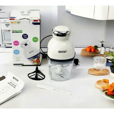 Máy xay thịt mini 300W BENNIX BN-77MG, dung tích 0,7L, Bảo hành chính hãng 1 năm